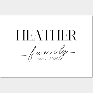 Heather Family EST. 2020, Surname, Heather Posters and Art